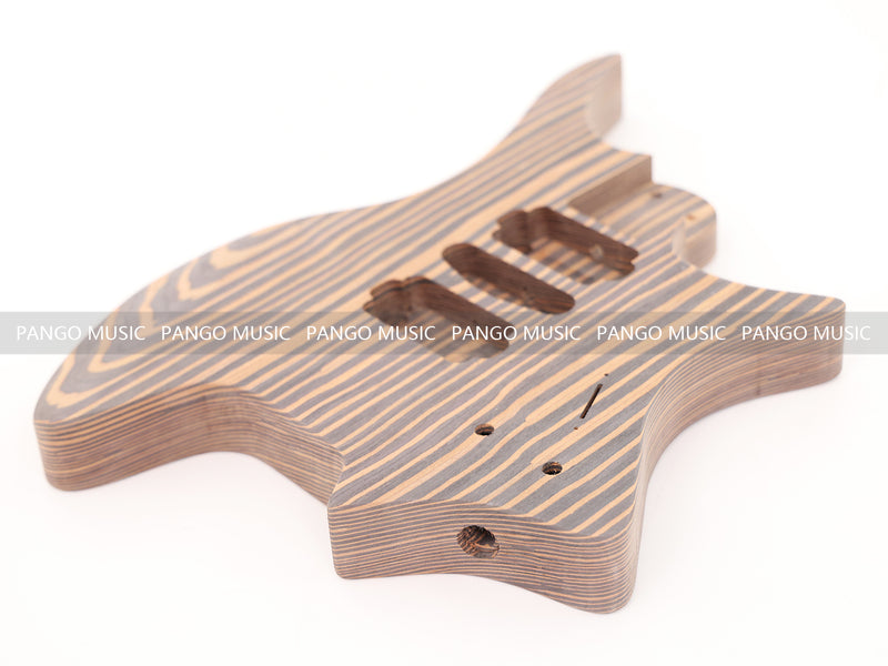 Headless / Zebrawood Body DIY Electric Guitar Kit (ZQN-001X)