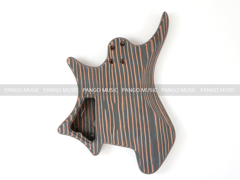 Headless Style Zebrawood Body DIY Electric Guitar Kit (ZQN-001S)