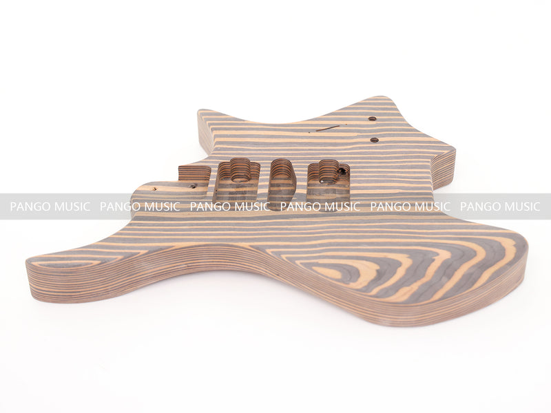 Headless / Zebrawood Body DIY Electric Guitar Kit (ZQN-001X)