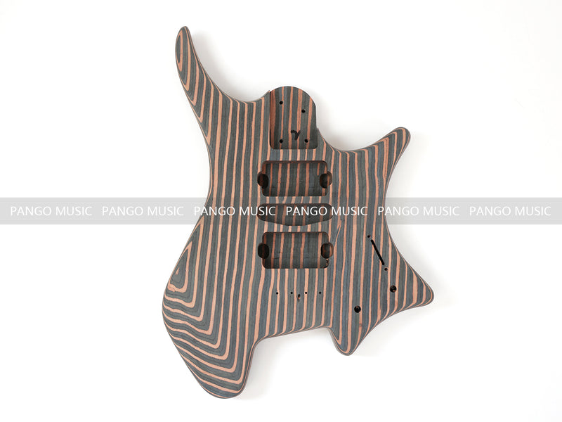 Headless Style Zebrawood Body DIY Electric Guitar Kit (ZQN-001S)