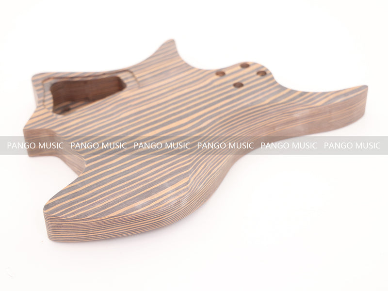 Headless / Zebrawood Body DIY Electric Guitar Kit (ZQN-001X)