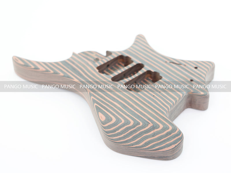 Headless Zebrawood Body DIY Electric Guitar Kit (ZQN-002S-X)