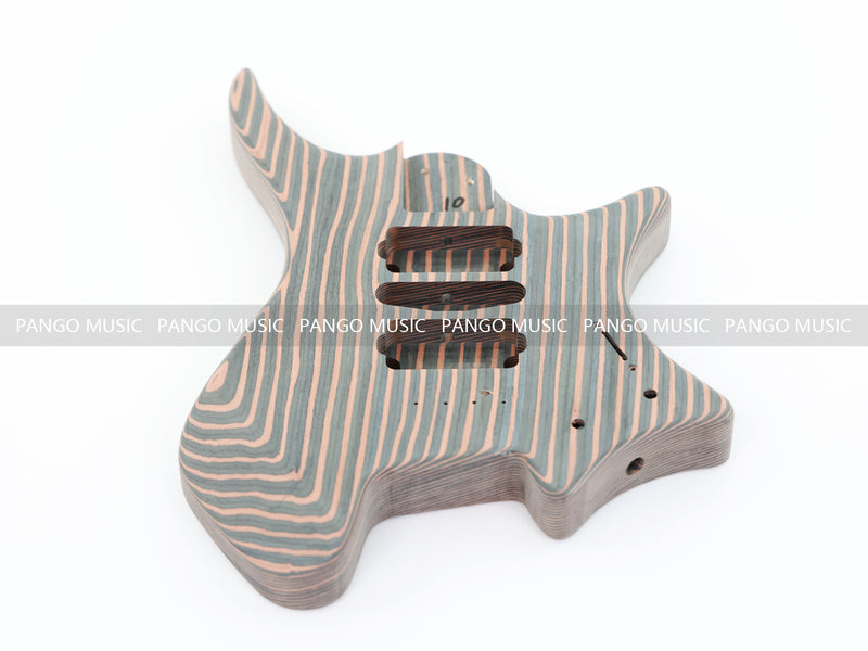 Headless Zebrawood Body DIY Electric Guitar Kit (ZQN-002S-X)