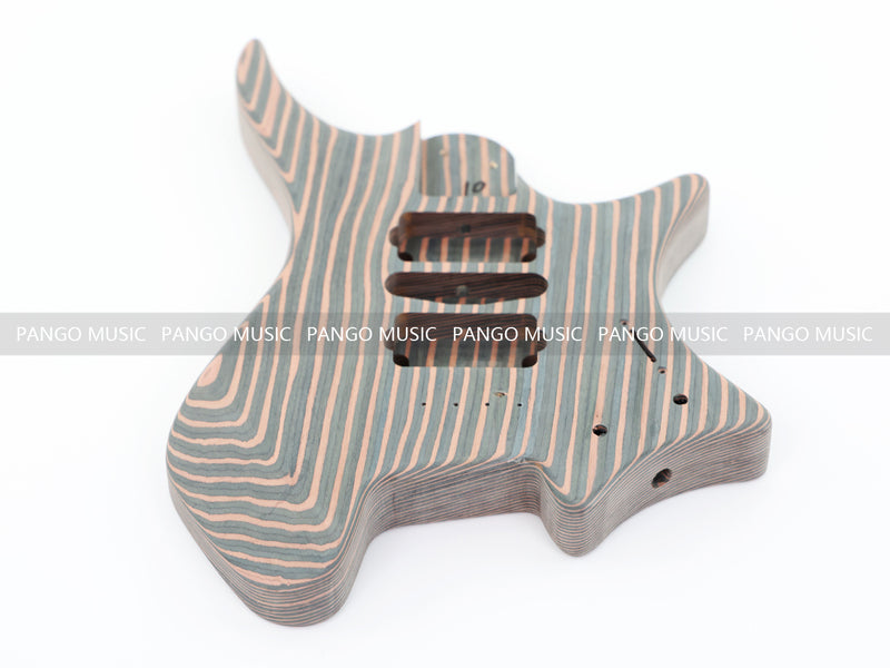 Headless Zebrawood Body DIY Electric Guitar Kit (ZQN-002S-X)