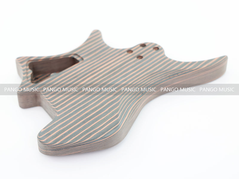 Headless Zebrawood Body DIY Electric Guitar Kit (ZQN-002S-X)