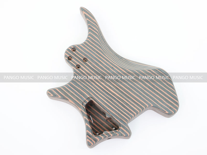 Headless Zebrawood Body DIY Electric Guitar Kit (ZQN-002S-X)