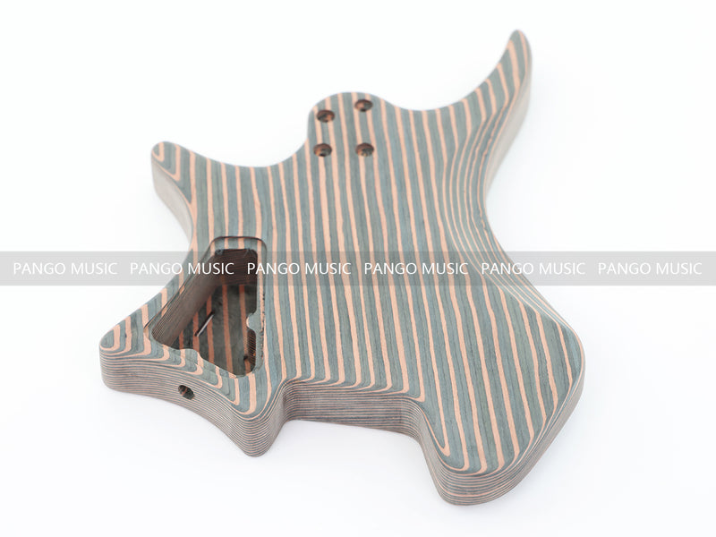 Headless Zebrawood Body DIY Electric Guitar Kit (ZQN-002S-X)