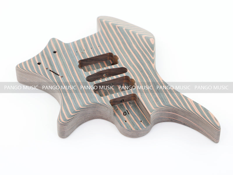 Headless Zebrawood Body DIY Electric Guitar Kit (ZQN-002S-X)