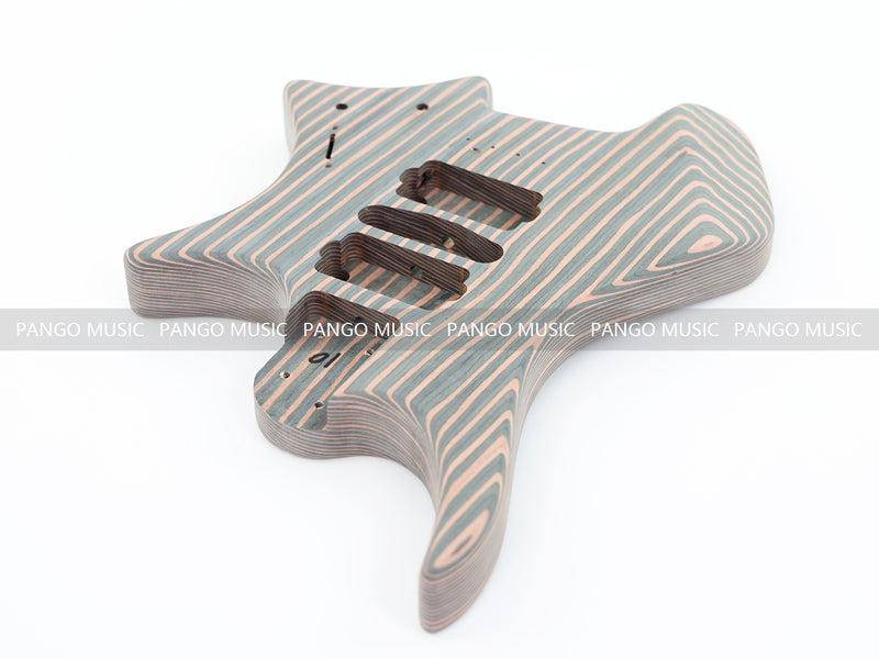 Headless Zebrawood Body DIY Electric Guitar Kit (ZQN-002S-X)