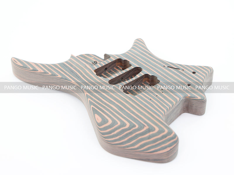Headless Zebrawood Body DIY Electric Guitar Kit (ZQN-002S-X)
