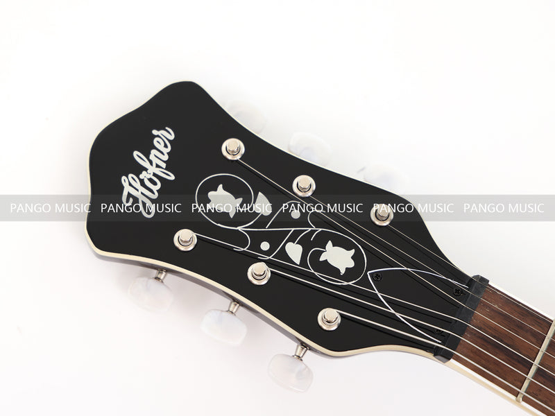 Hofner Style Semi Hollow Body Sunburst Electric Guitar (PHF-117X)