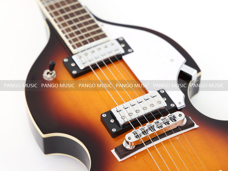 Hofner Style Semi Hollow Body Sunburst Electric Guitar (PHF-117X)