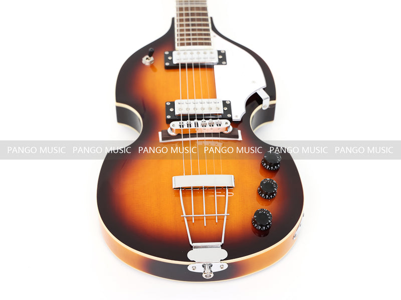 Hofner Style Semi Hollow Body Sunburst Electric Guitar (PHF-117X)
