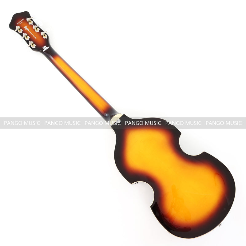 Hofner Style Semi Hollow Body Sunburst Electric Guitar (PHF-117X)