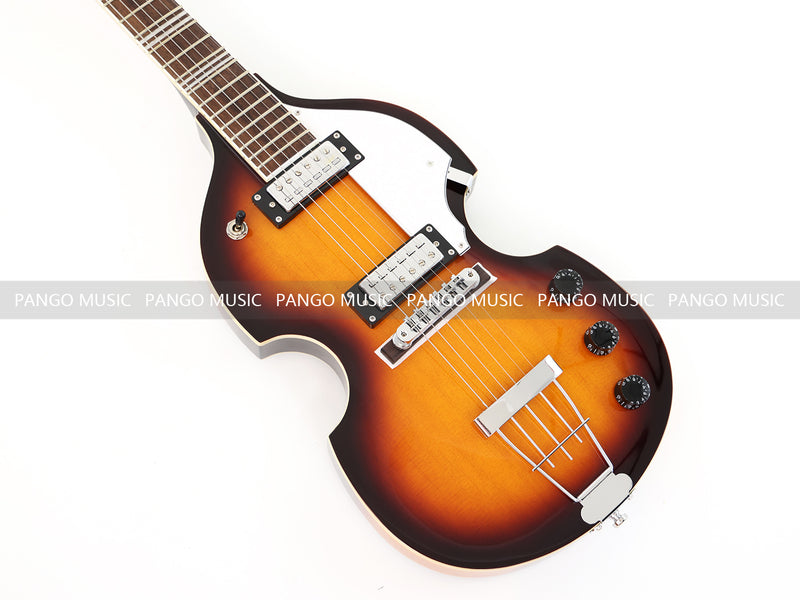 Hofner Style Semi Hollow Body Sunburst Electric Guitar (PHF-117X)