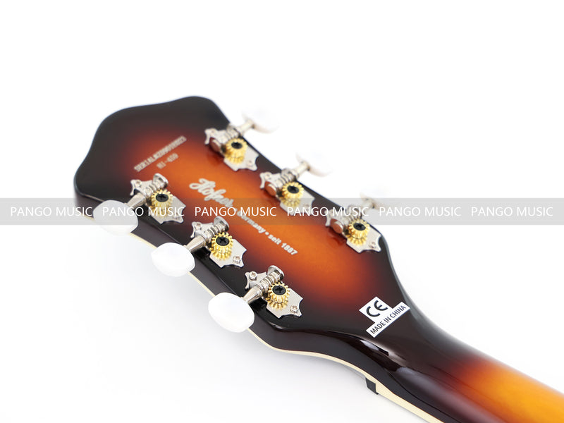 Hofner Style Semi Hollow Body Sunburst Electric Guitar (PHF-117X)