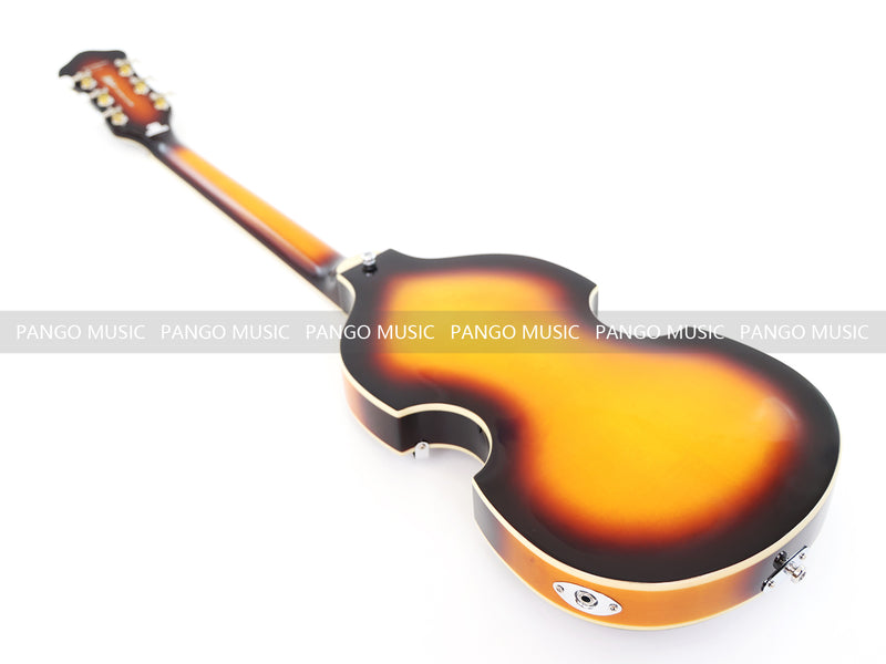 Hofner Style Semi Hollow Body Sunburst Electric Guitar (PHF-117X)