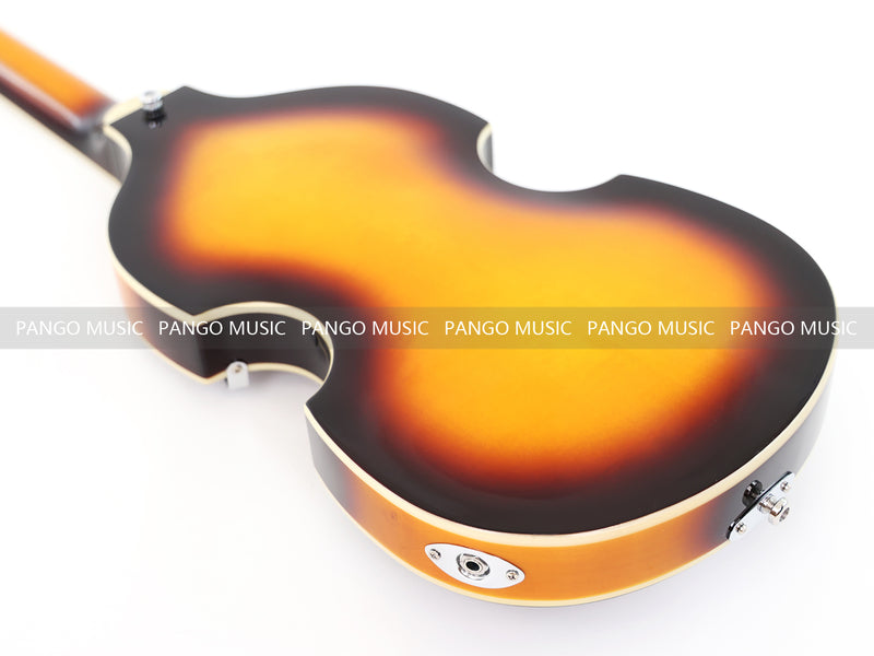 Hofner Style Semi Hollow Body Sunburst Electric Guitar (PHF-117X)