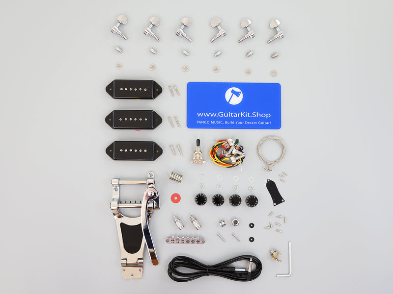Hollow Body DIY Electric Guitar Kit with 3 Pickups (PL5-925)