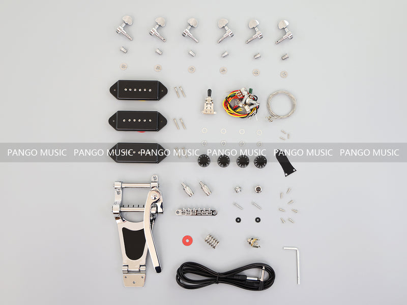 Hollow Body DIY Electric Guitar Kit with 3 Pickups (PL5-925)
