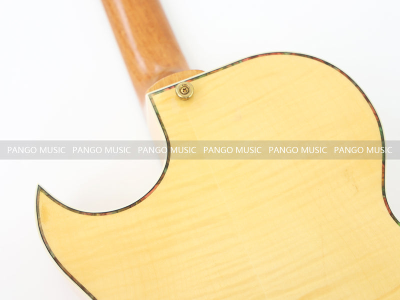 Hollow Body Electric Guitar with Flamed Maple Veneer (ZQN0152)