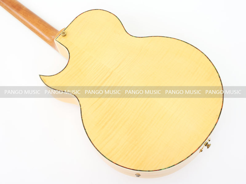 Hollow Body Electric Guitar with Flamed Maple Veneer (ZQN0152)