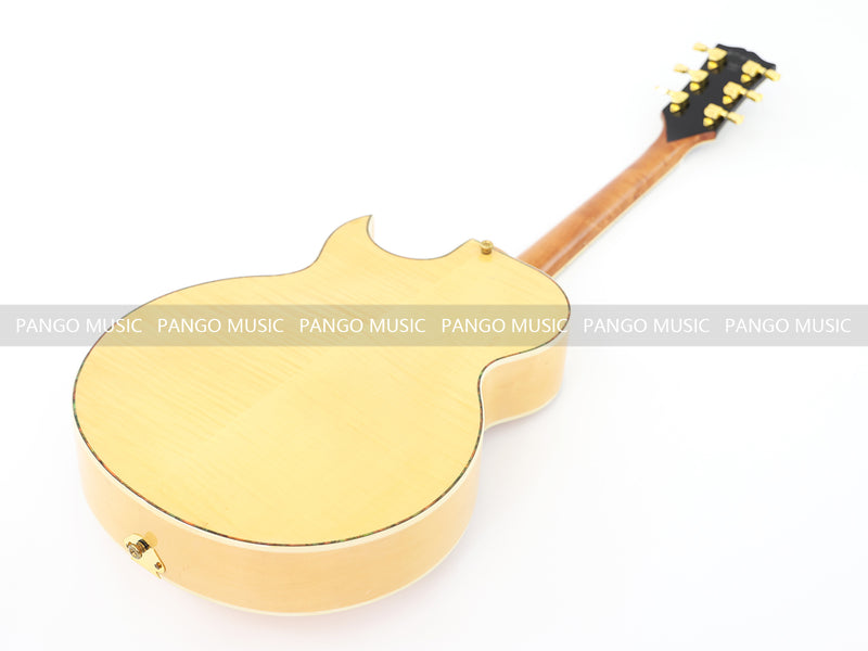 Hollow Body Electric Guitar with Flamed Maple Veneer (ZQN0152)