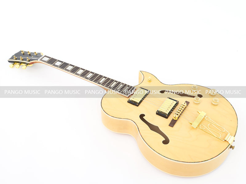 Hollow Body Electric Guitar with Flamed Maple Veneer (ZQN0152)