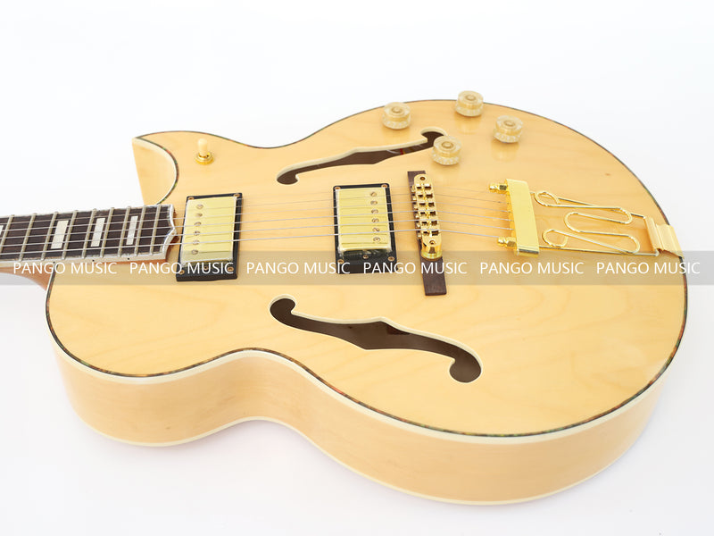 Hollow Body Electric Guitar with Flamed Maple Veneer (ZQN0152)