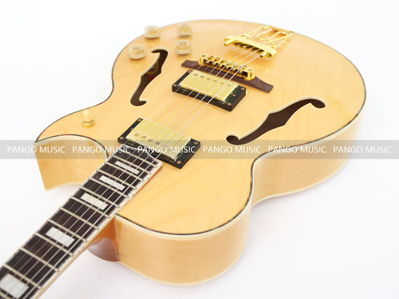 Hollow Body Electric Guitar with Flamed Maple Veneer (ZQN0152)