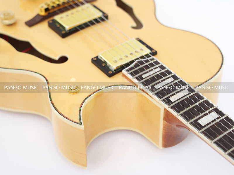 Hollow Body Electric Guitar with Flamed Maple Veneer (ZQN0152)