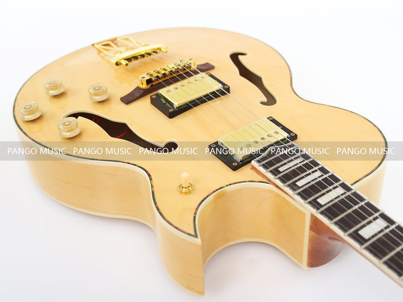 Hollow Body Electric Guitar with Flamed Maple Veneer (ZQN0152)