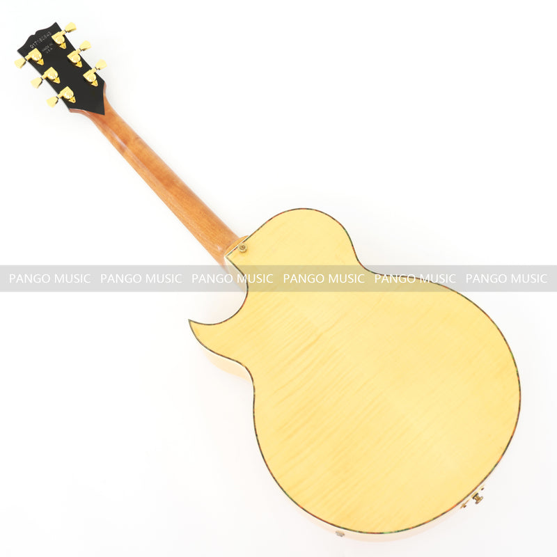 Hollow Body Electric Guitar with Flamed Maple Veneer (ZQN0152)