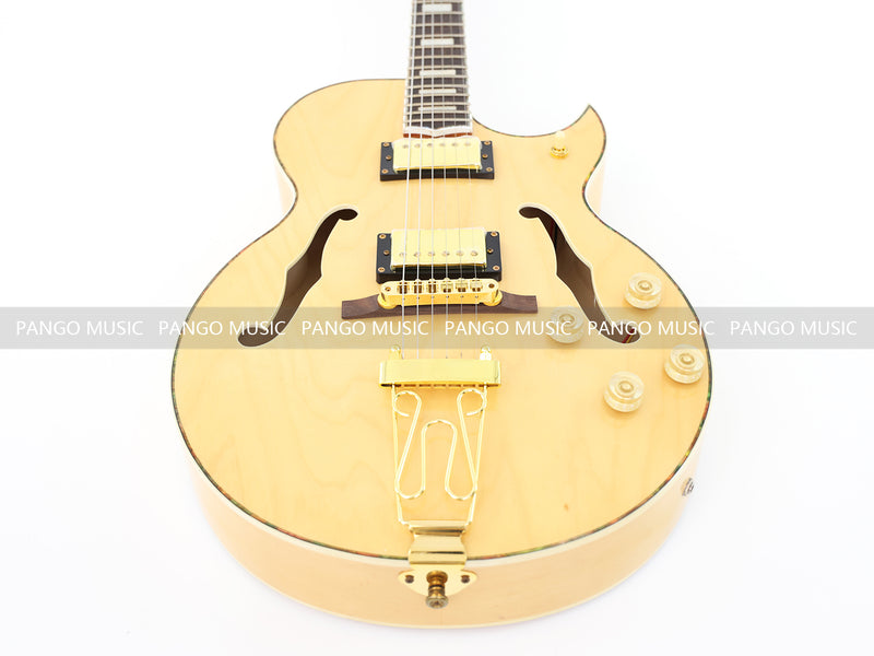Hollow Body Electric Guitar with Flamed Maple Veneer (ZQN0152)
