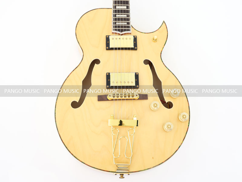 Hollow Body Electric Guitar with Flamed Maple Veneer (ZQN0152)