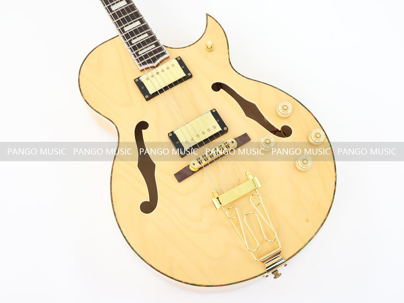 Hollow Body Electric Guitar with Flamed Maple Veneer (ZQN0152)