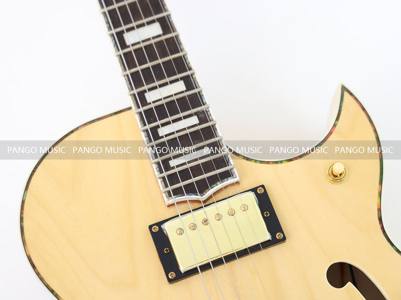 Hollow Body Electric Guitar with Flamed Maple Veneer (ZQN0152)