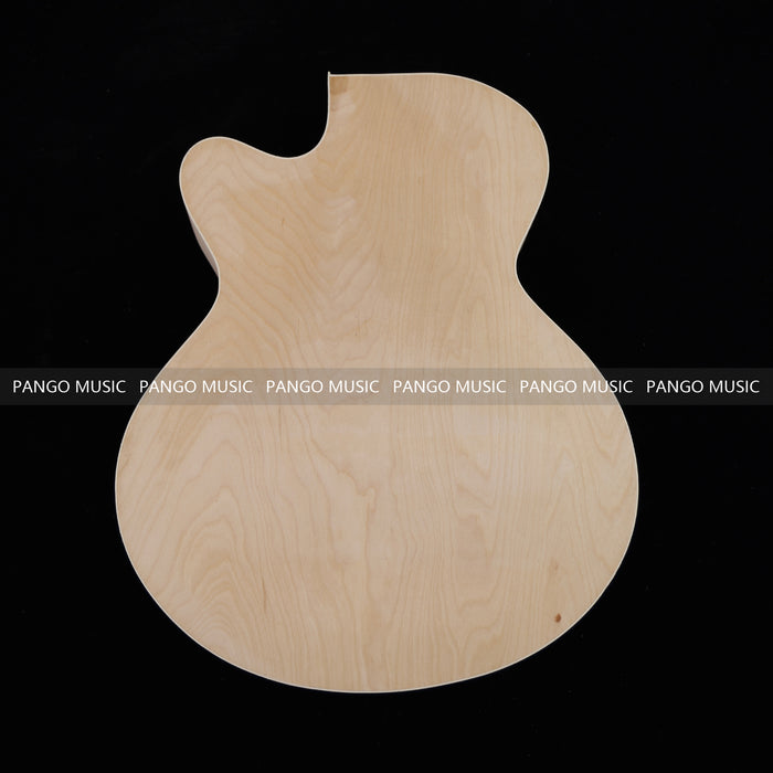 Hollow Body Unfinished Maple DIY Electric Guitar Body (025)