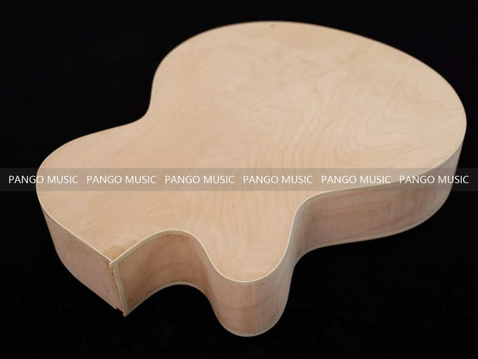 Hollow Body Unfinished Maple DIY Electric Guitar Body (025)