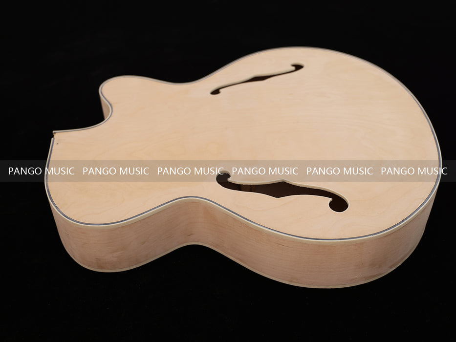 Hollow Body Unfinished Maple DIY Electric Guitar Body (025)