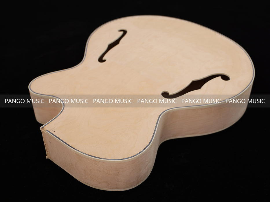 Hollow Body Unfinished Maple DIY Electric Guitar Body (025)