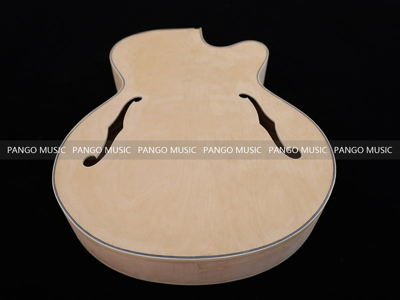Hollow Body Unfinished Maple DIY Electric Guitar Body (025)