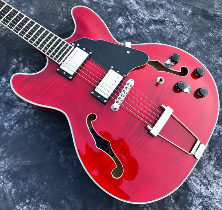 PANGO Music Semi Hollow Body Electric Guitar (YMZ-107)