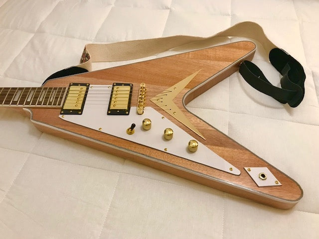 Pre-sale Flying V Style Left Hand DIY Electric Guitar Kit (PFV-632)