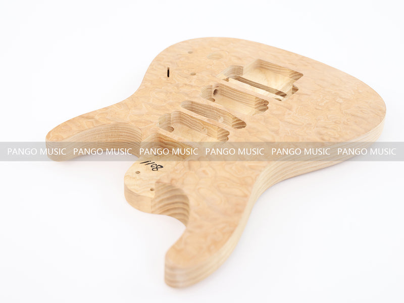 JS Style Ash Body DIY Electric Guitar Kit with Quilted Maple Top (LRF-031, Limited Edition)