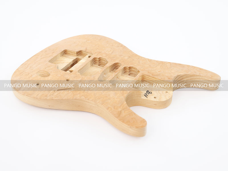 JS Style Ash Body DIY Electric Guitar Kit with Quilted Maple Top (LRF-031, Limited Edition)