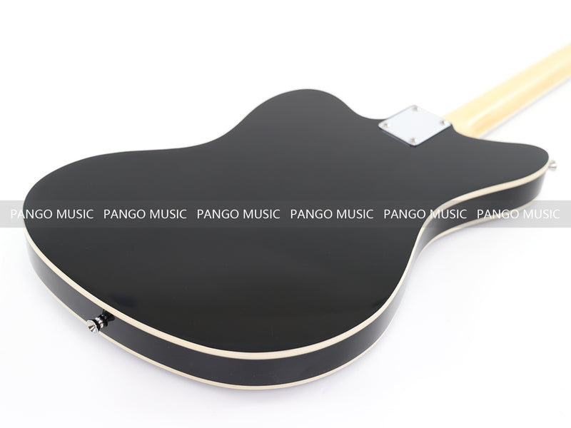 Jaguar Style Black Electric Guitar (GKS-015X, No Logo)