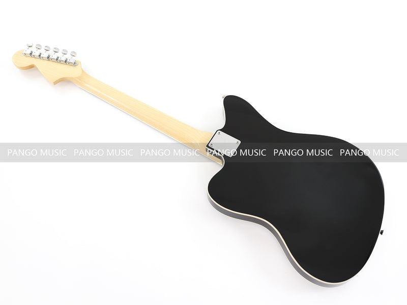 Jaguar Style Black Electric Guitar (GKS-015X, No Logo)