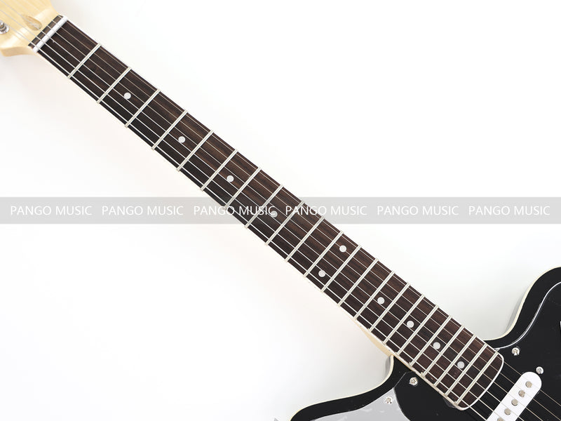 Jaguar Style Black Electric Guitar (GKS-015X, No Logo)