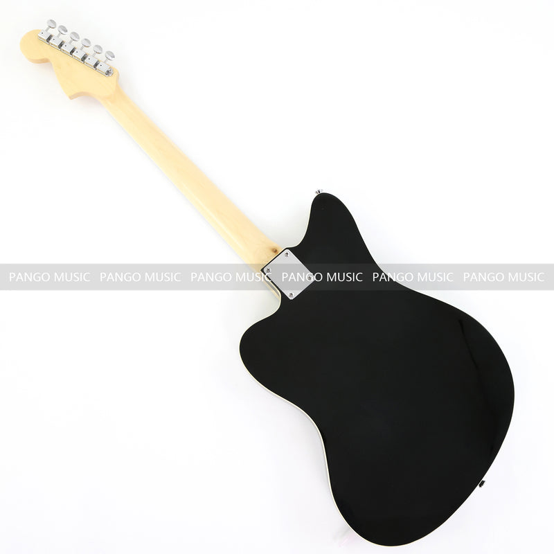 Jaguar Style Black Electric Guitar (GKS-015, No Logo)